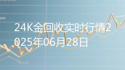 24K金回收实时行情2025年06月28日