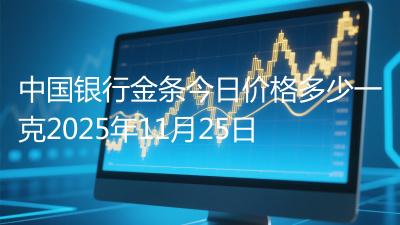 中国银行金条今日价格多少一克2025年11月25日
