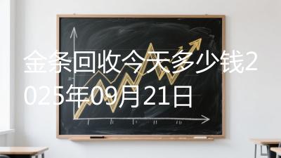 金条回收今天多少钱2025年09月21日