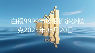 白银9999市场报价多少钱一克2025年08月20日