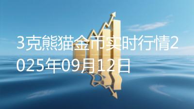 3克熊猫金币实时行情2025年09月12日