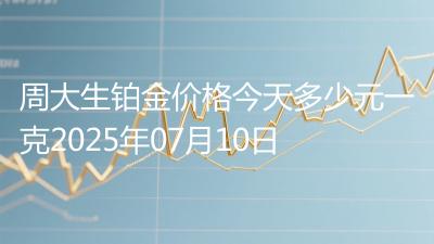 周大生铂金价格今天多少元一克2025年07月10日