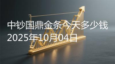 中钞国鼎金条今天多少钱2025年10月04日