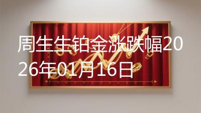 周生生铂金涨跌幅2026年01月16日