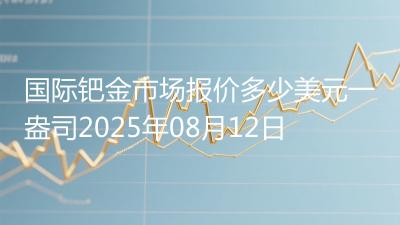 国际钯金市场报价多少美元一盎司2025年08月12日