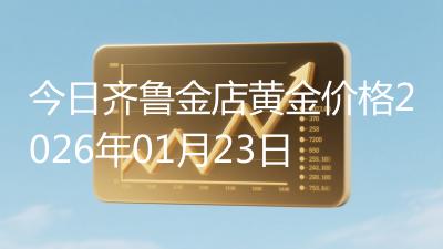 今日齐鲁金店黄金价格2026年01月23日