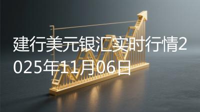 建行美元银汇实时行情2025年11月06日