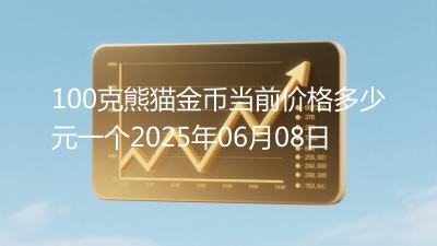 100克熊猫金币当前价格多少元一个2025年06月08日