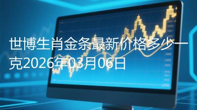 世博生肖金条最新价格多少一克2026年03月06日