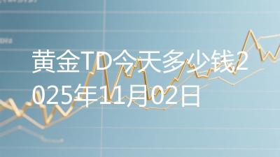 黄金TD今天多少钱2025年11月02日