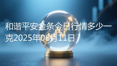 和谐平安金条今日行情多少一克2025年06月11日