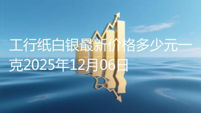 工行纸白银最新价格多少元一克2025年12月06日