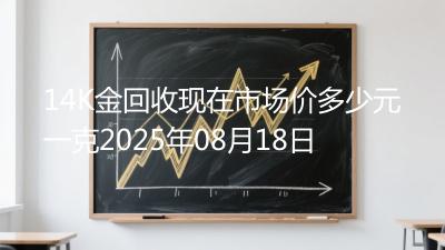 14K金回收现在市场价多少元一克2025年08月18日