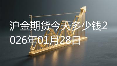 沪金期货今天多少钱2026年01月28日