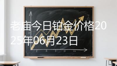 老庙今日铂金价格2025年06月23日