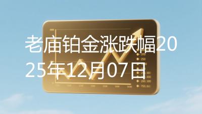 老庙铂金涨跌幅2025年12月07日