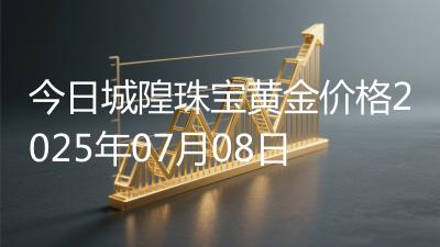 今日城隍珠宝黄金价格2025年07月08日