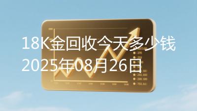 18K金回收今天多少钱2025年08月26日