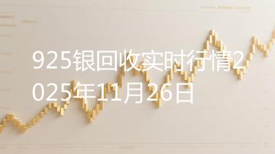 925银回收实时行情2025年11月26日