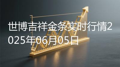 世博吉祥金条实时行情2025年06月05日