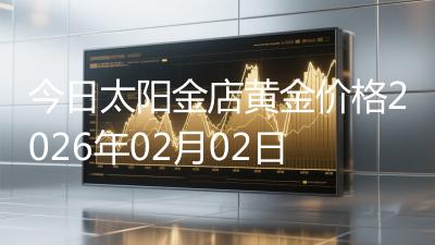 今日太阳金店黄金价格2026年02月02日