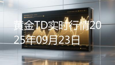 黄金TD实时行情2025年09月23日