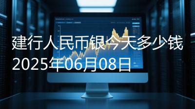 建行人民币银今天多少钱2025年06月08日