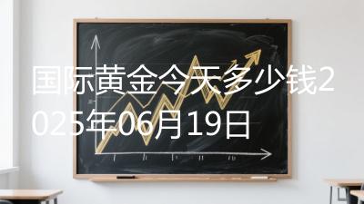 国际黄金今天多少钱2025年06月19日