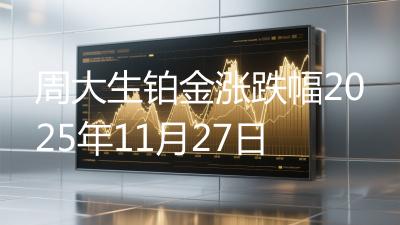周大生铂金涨跌幅2025年11月27日