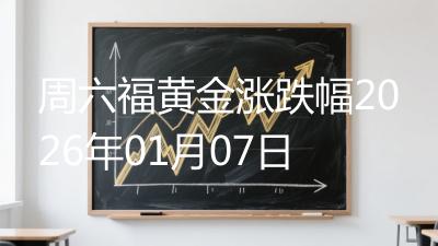周六福黄金涨跌幅2026年01月07日