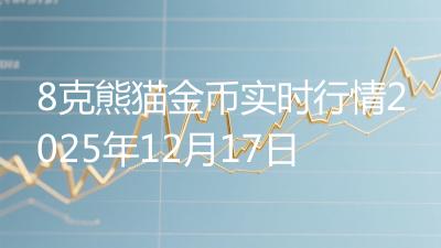 8克熊猫金币实时行情2025年12月17日