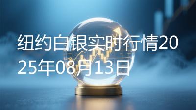 纽约白银实时行情2025年08月13日