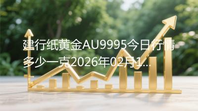 建行纸黄金AU9995今日行情多少一克2026年02月14日