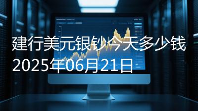 建行美元银钞今天多少钱2025年06月21日