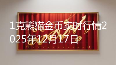 1克熊猫金币实时行情2025年12月17日