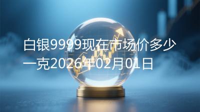 白银9999现在市场价多少一克2026年02月01日