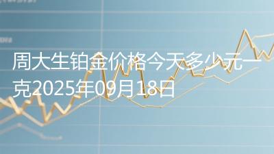 周大生铂金价格今天多少元一克2025年09月18日