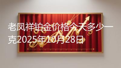 老凤祥铂金价格今天多少一克2025年10月28日