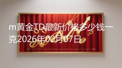 m黄金TD最新价格多少钱一克2026年02月07日