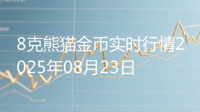 8克熊猫金币实时行情2025年08月23日