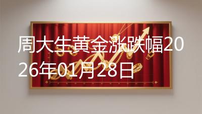 周大生黄金涨跌幅2026年01月28日