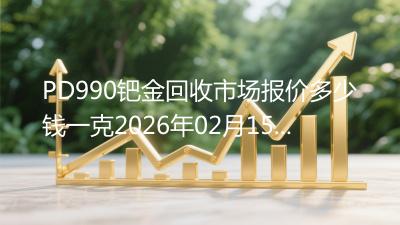 PD990钯金回收市场报价多少钱一克2026年02月15日