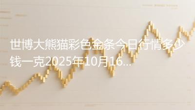 世博大熊猫彩色金条今日行情多少钱一克2025年10月16日