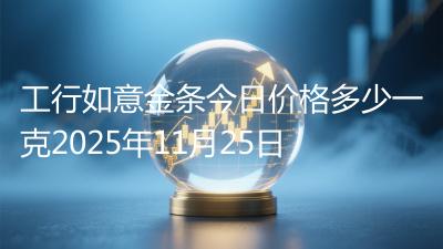 工行如意金条今日价格多少一克2025年11月25日