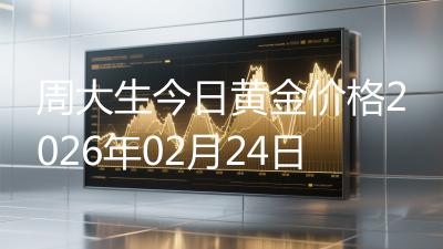 周大生今日黄金价格2026年02月24日