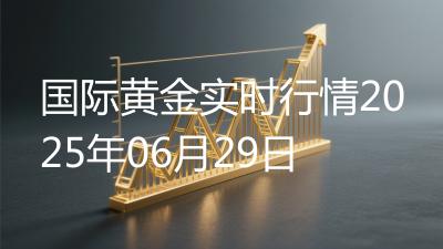 国际黄金实时行情2025年06月29日