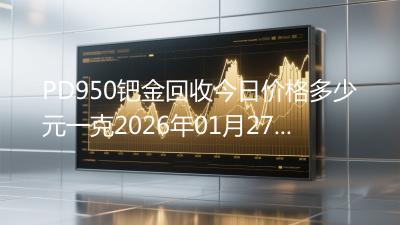 PD950钯金回收今日价格多少元一克2026年01月27日