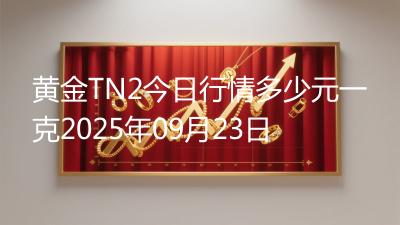 黄金TN2今日行情多少元一克2025年09月23日