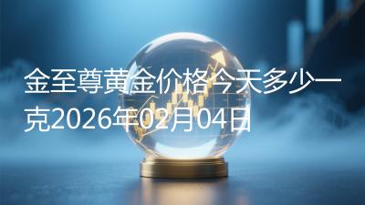 金至尊黄金价格今天多少一克2026年02月04日