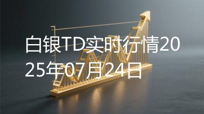 白银TD实时行情2025年07月24日